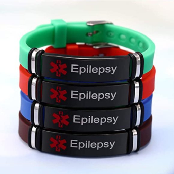 Epilepsy Stainless Steel Engraved Silicone - Picture 6 of 7